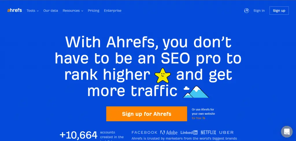 ahrefs webpage view